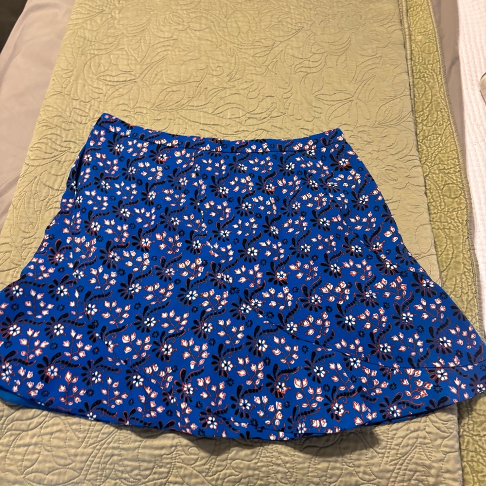 J. Crew Blue Mini A-Line Skirt Casual